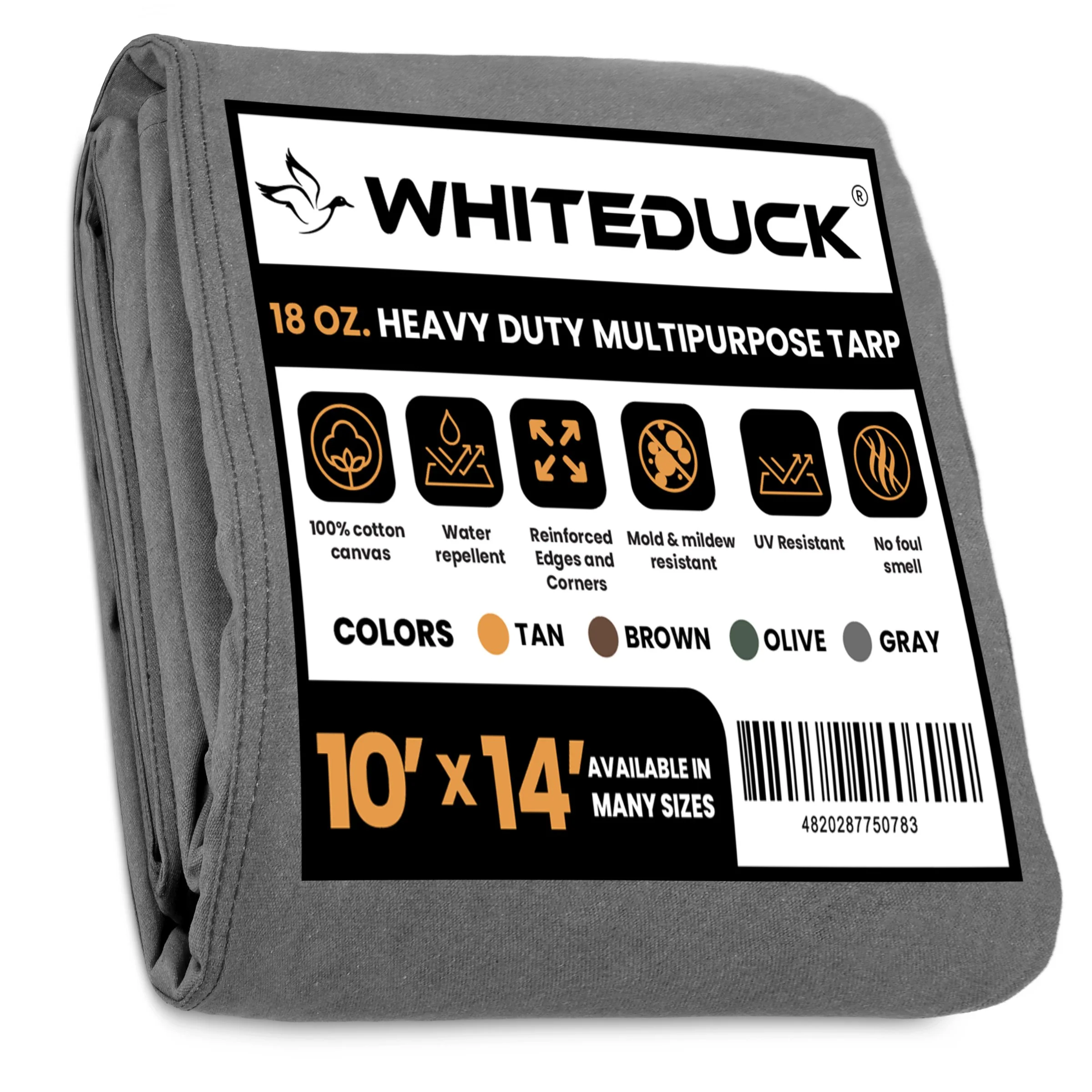 10' x 14' Canvas Tarp – 100% Cotton, 18 oz Heavy-Duty - Image 15