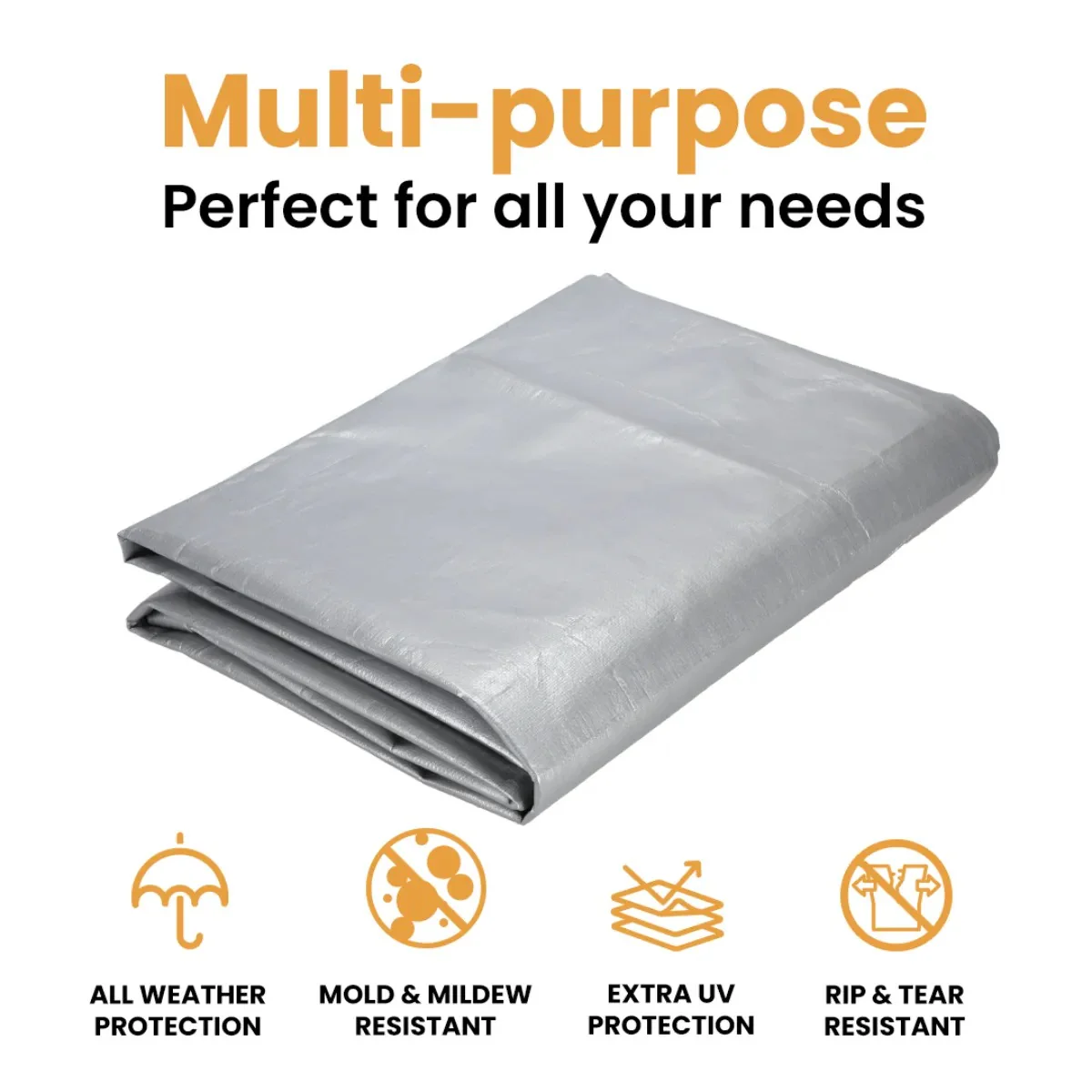 15' x 15' Super Heavy Duty Poly Tarp - Image 13