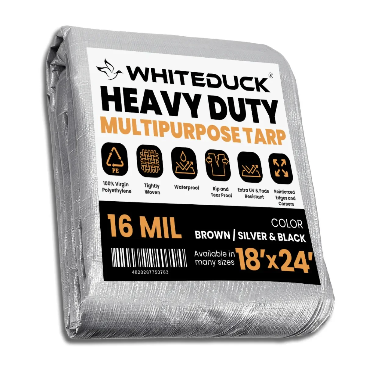 18’ x 24’ Super Heavy Duty Poly Tarp - Image 8