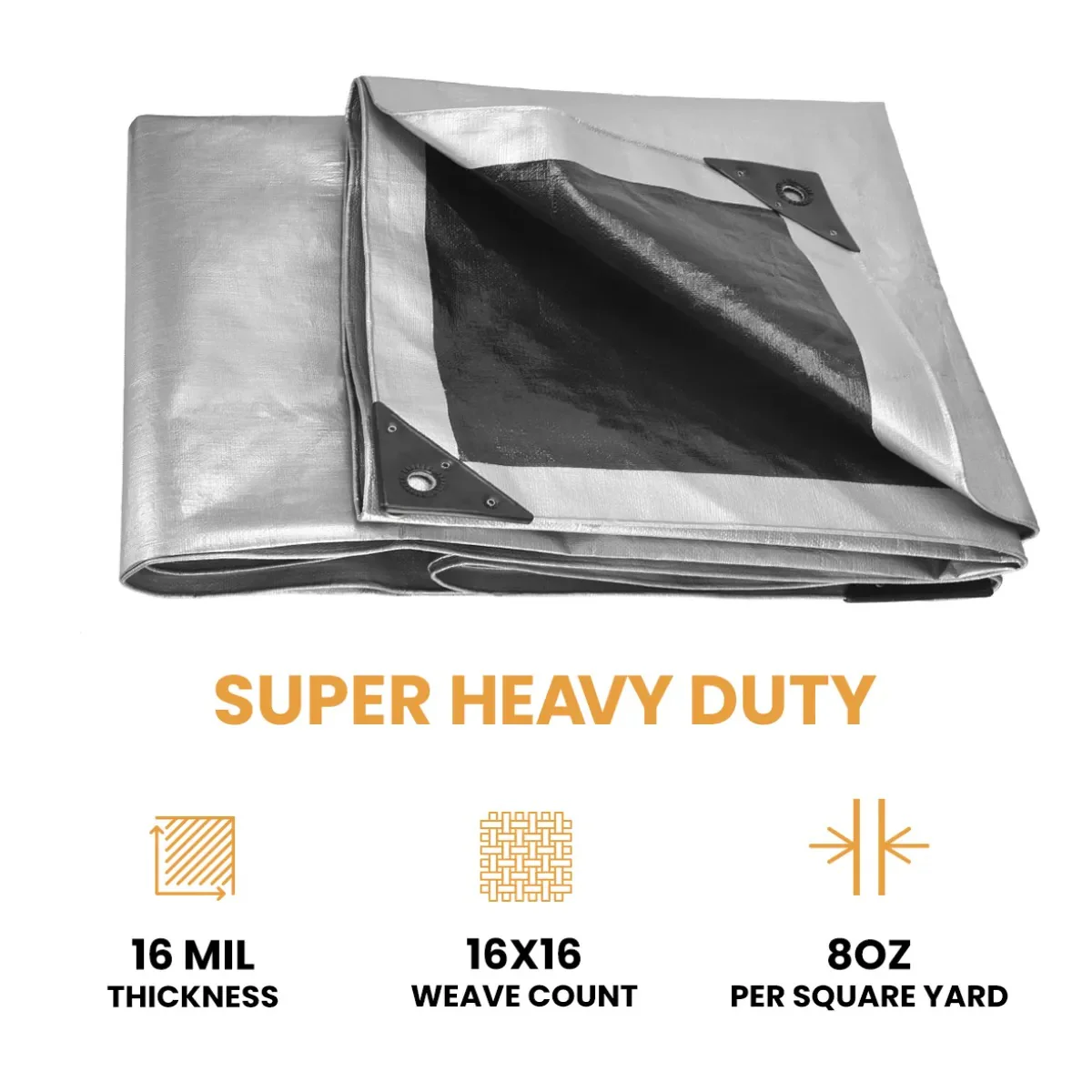 18’ x 24’ Super Heavy Duty Poly Tarp - Image 10