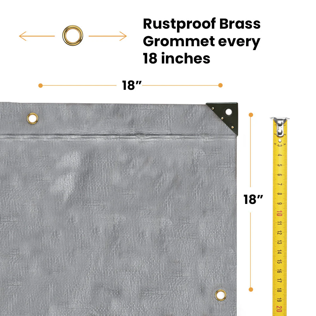 40’ x 60’ Heavy Duty Poly Tarp 10 mil, 6 oz. - Image 7