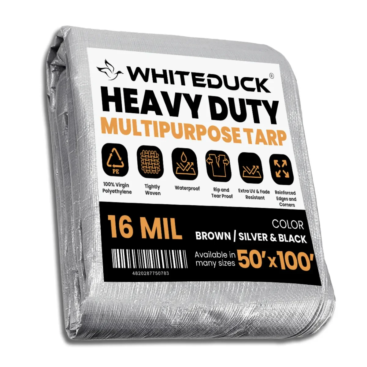 50' x 100' Super Heavy Duty Poly Tarp - Image 9