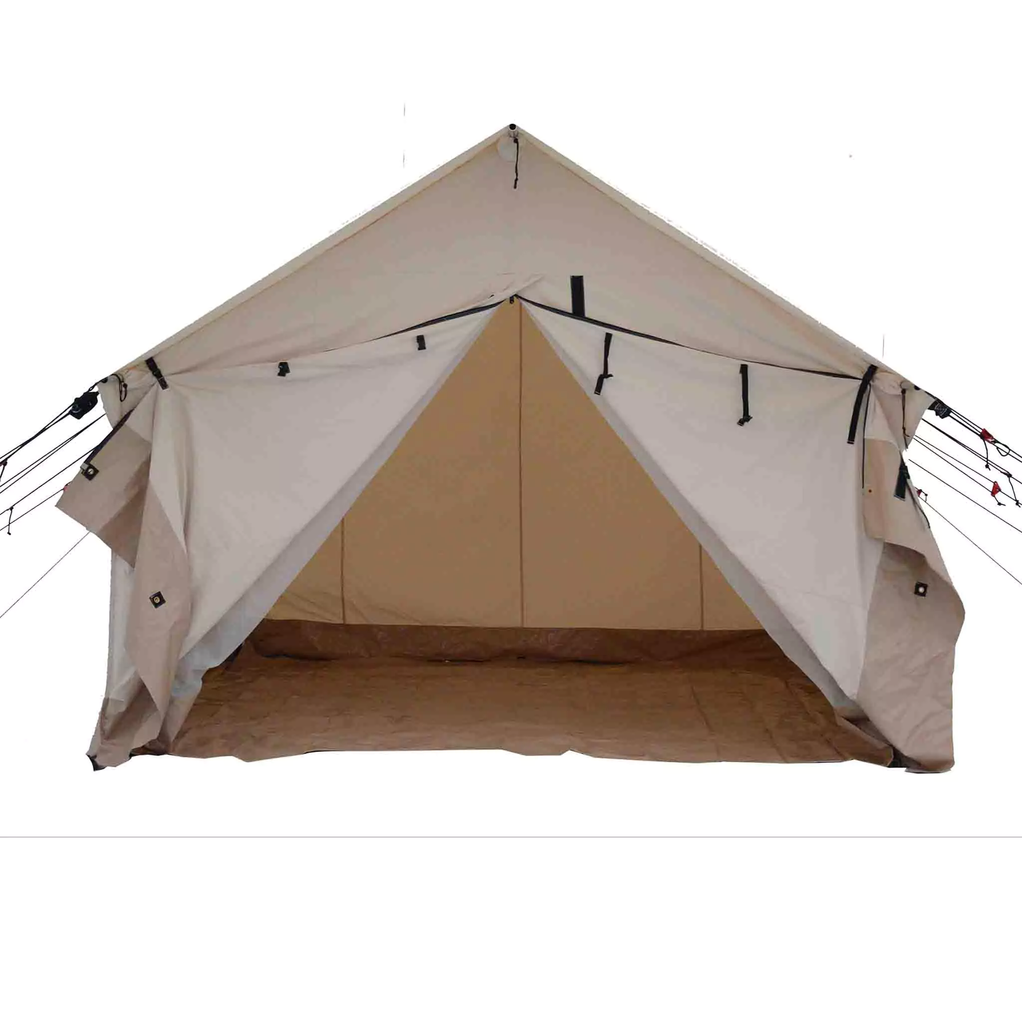 Alpha Wall Tent - 10' x 12' , Extended Flysheet & Porch (Fire Water repellent) - Image 2
