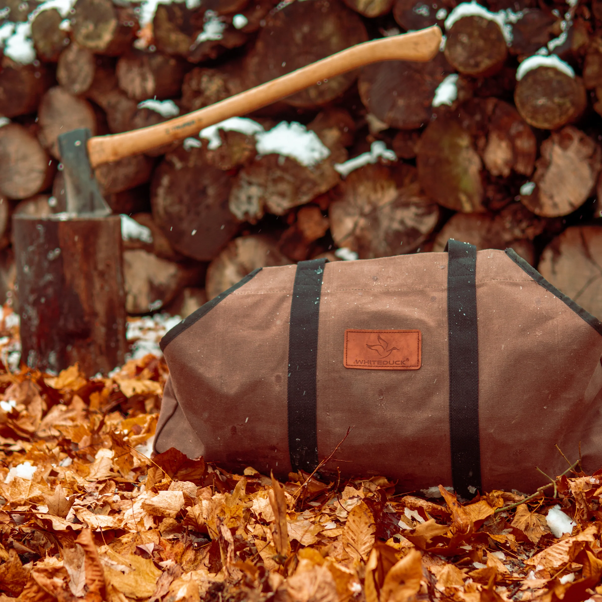 Diamond Shape Canvas Firewood Log Carriers - Image 5