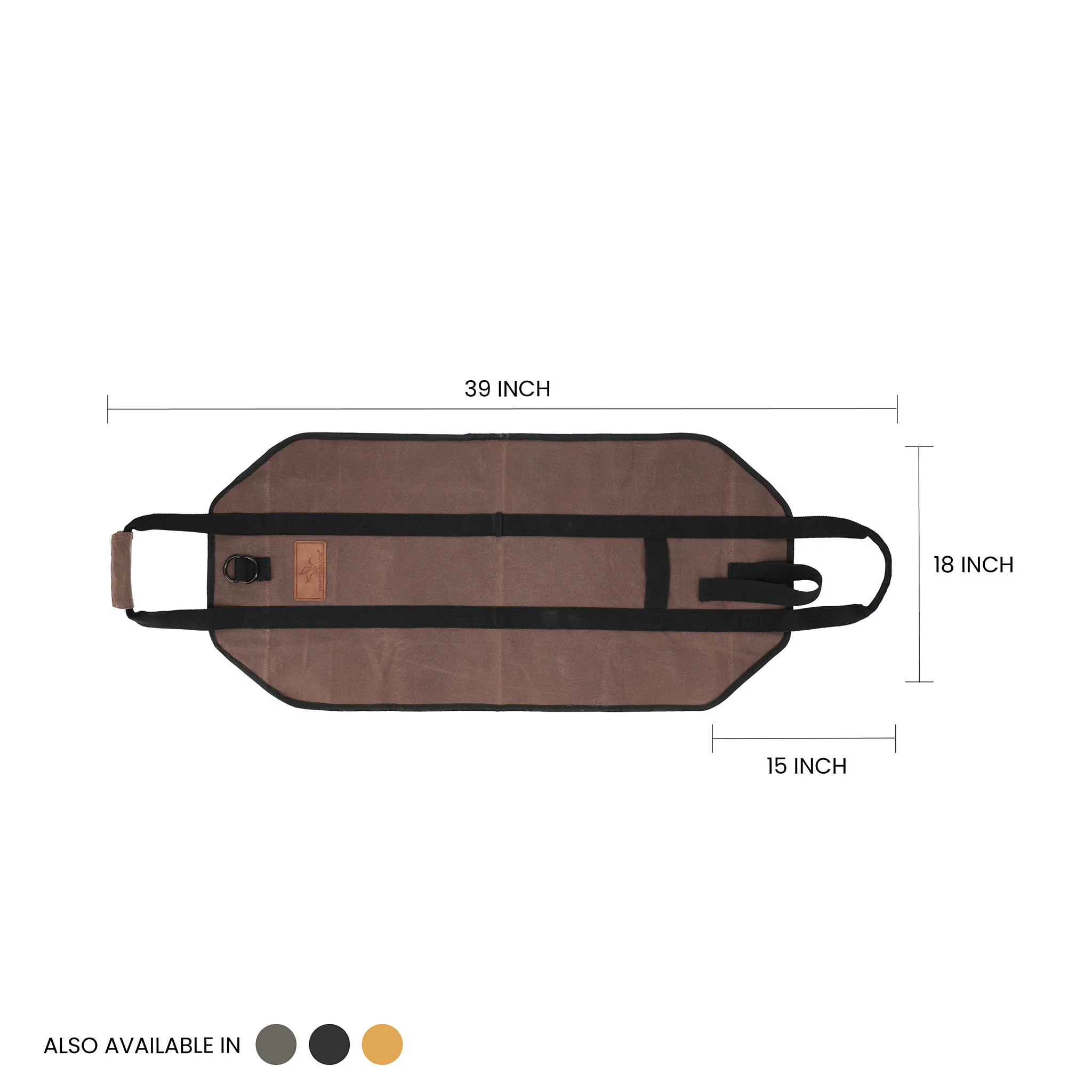 Diamond Shape Canvas Firewood Log Carriers - Image 7
