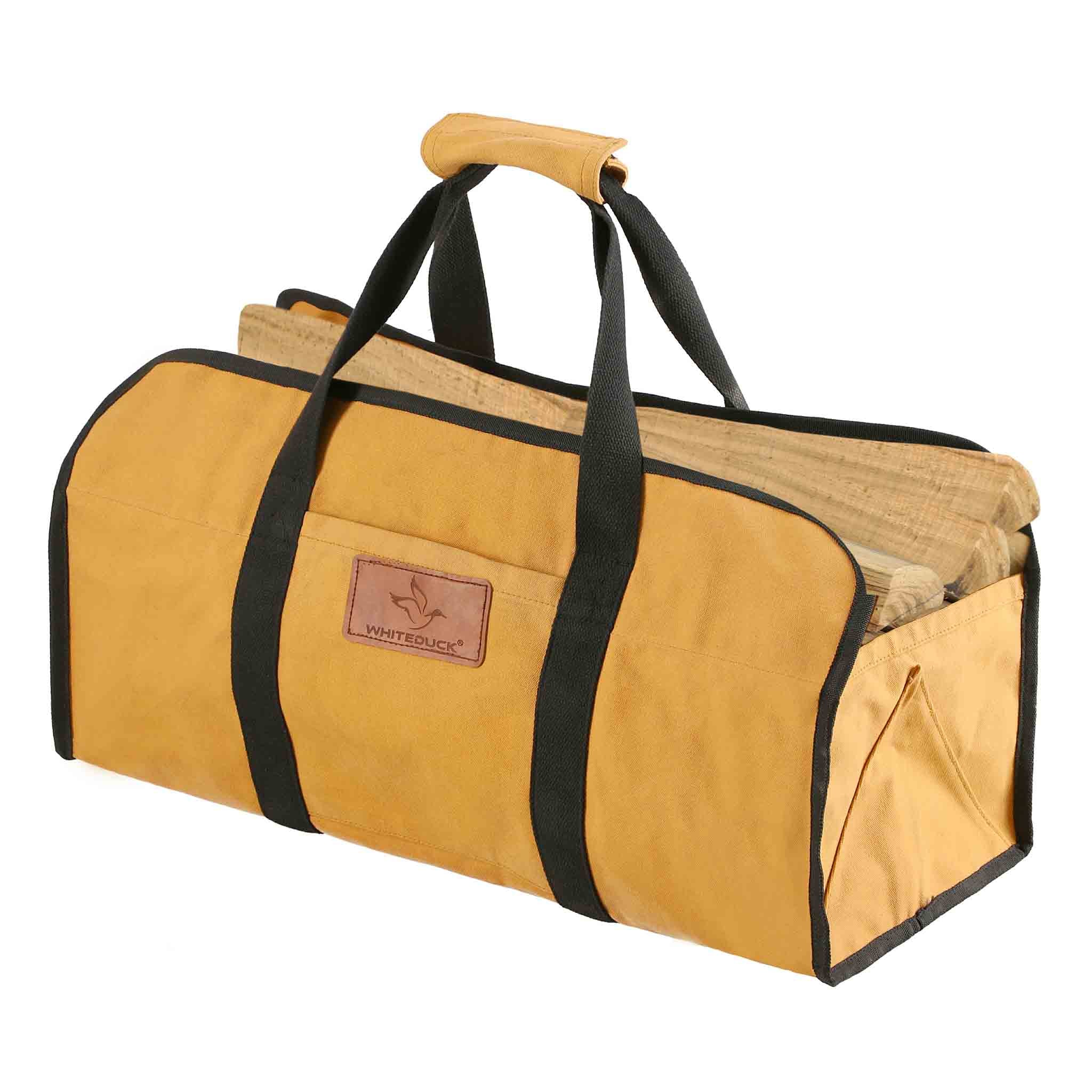 Tote Shape Canvas Firewood Log Carriers - Image 11
