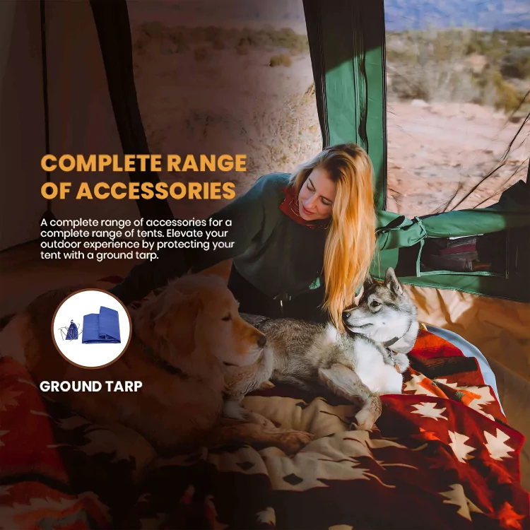 Prota Canvas Tent with Ground Tarp - Image 6