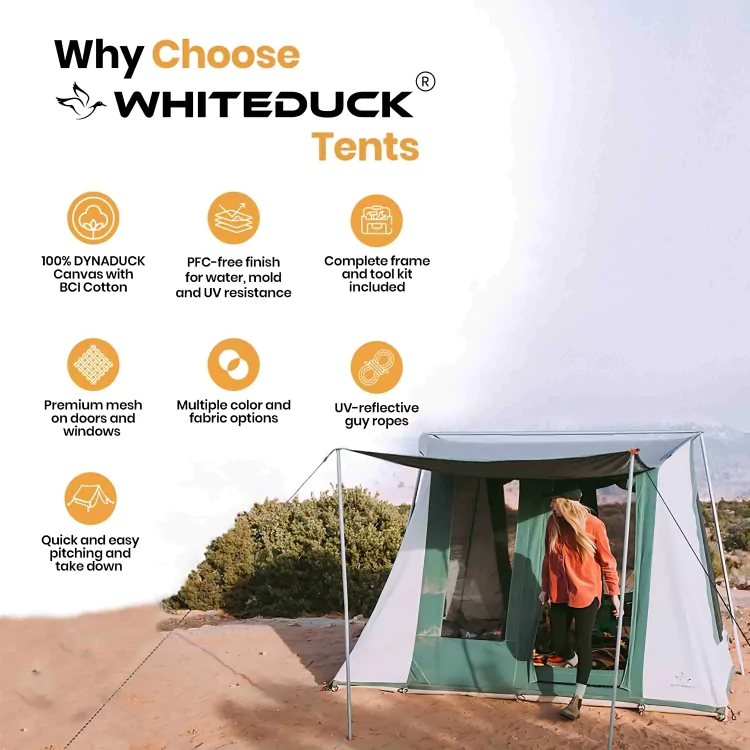 Prota Canvas Tent with Ground Tarp - Image 7