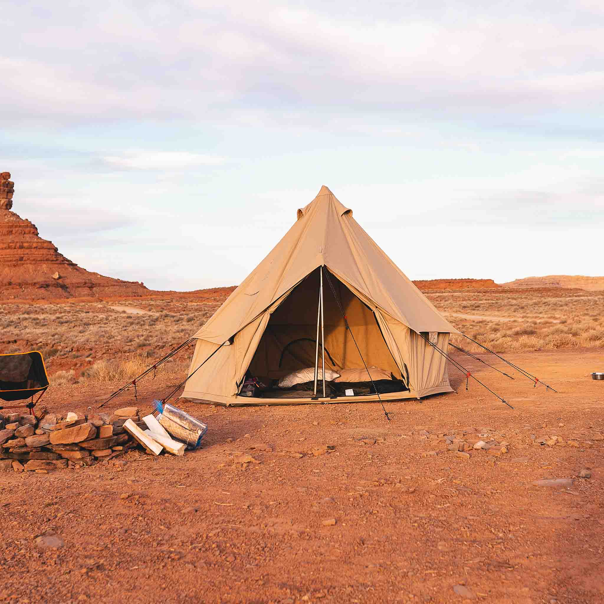Used - 10' Regatta Bell Tent - Sandstone Beige - Image 4