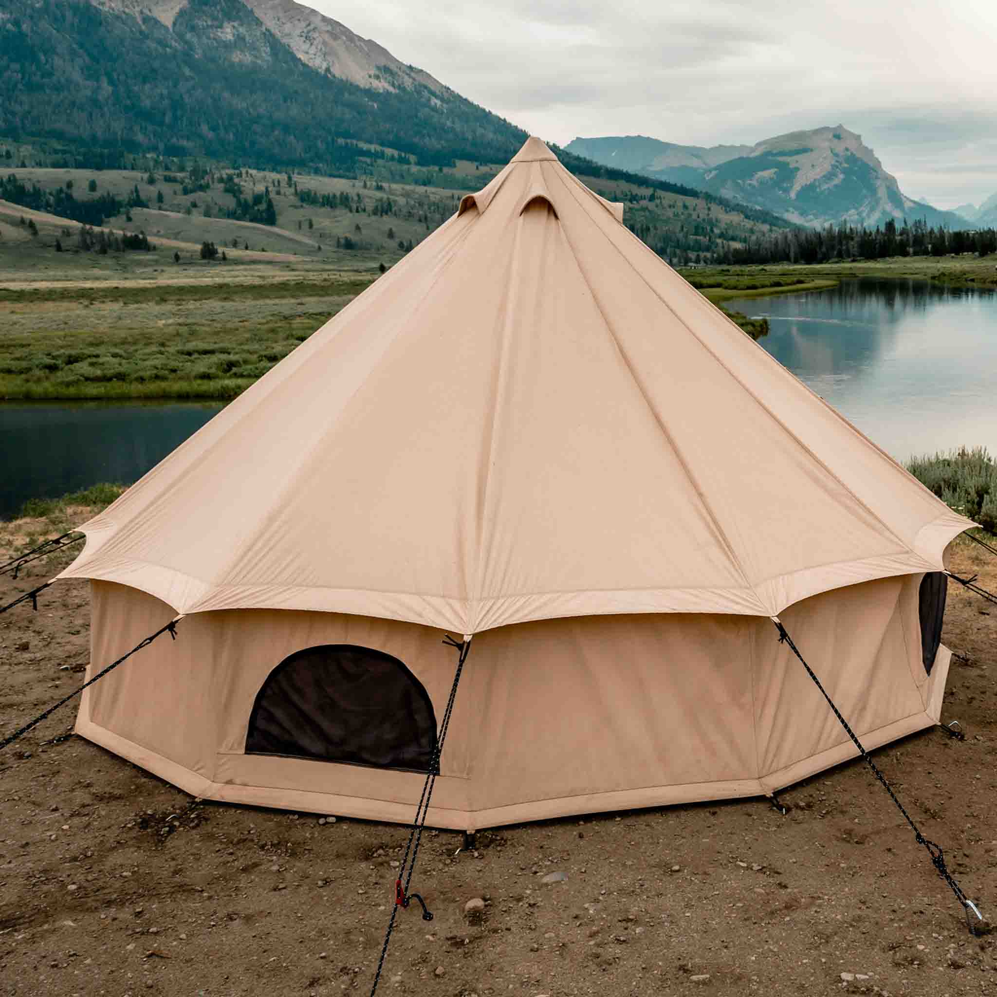 Used - 16' Regatta Bell Tent - Sandstone Beige - Image 3