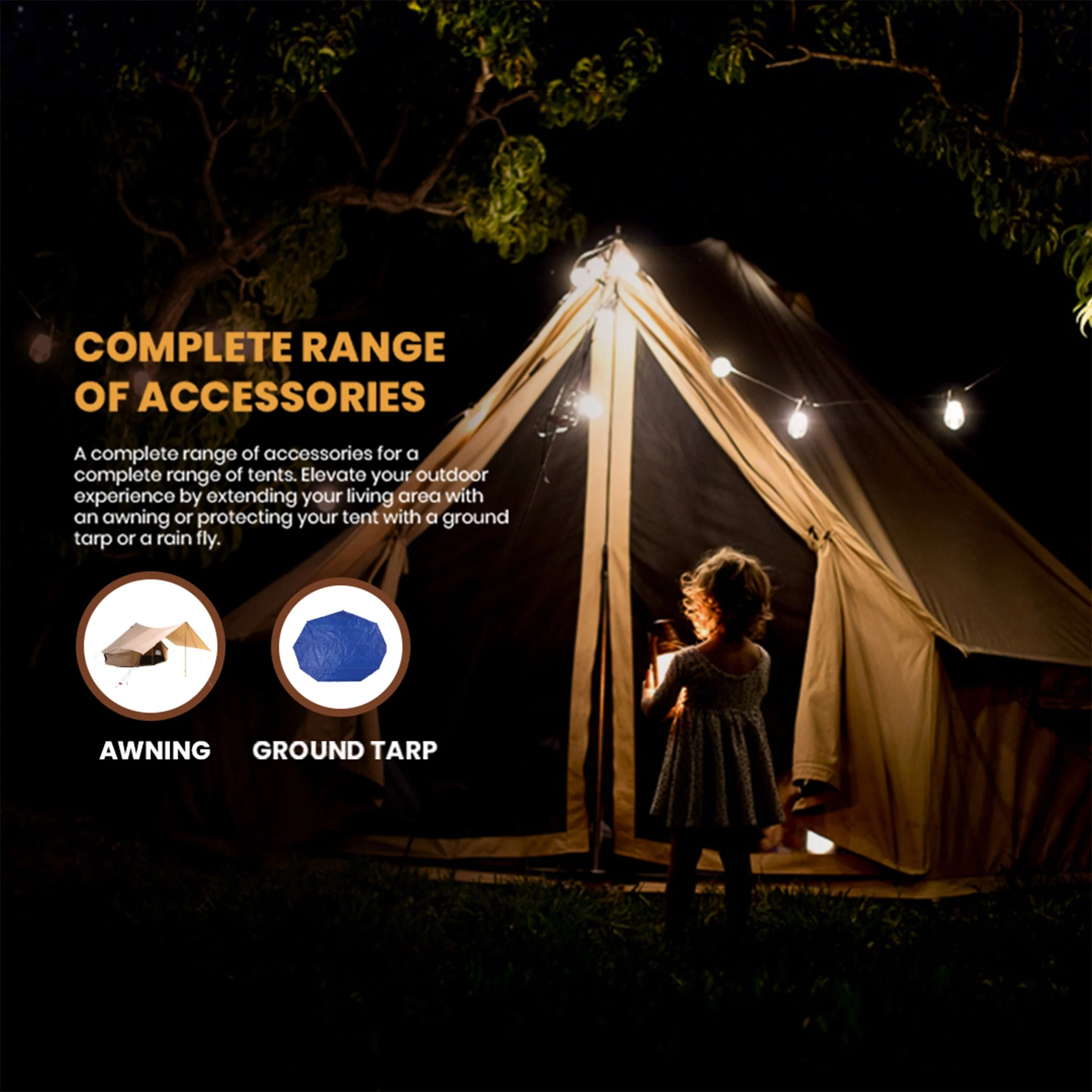 Used - 16' Regatta Bell Tent - Sandstone Beige - Image 7