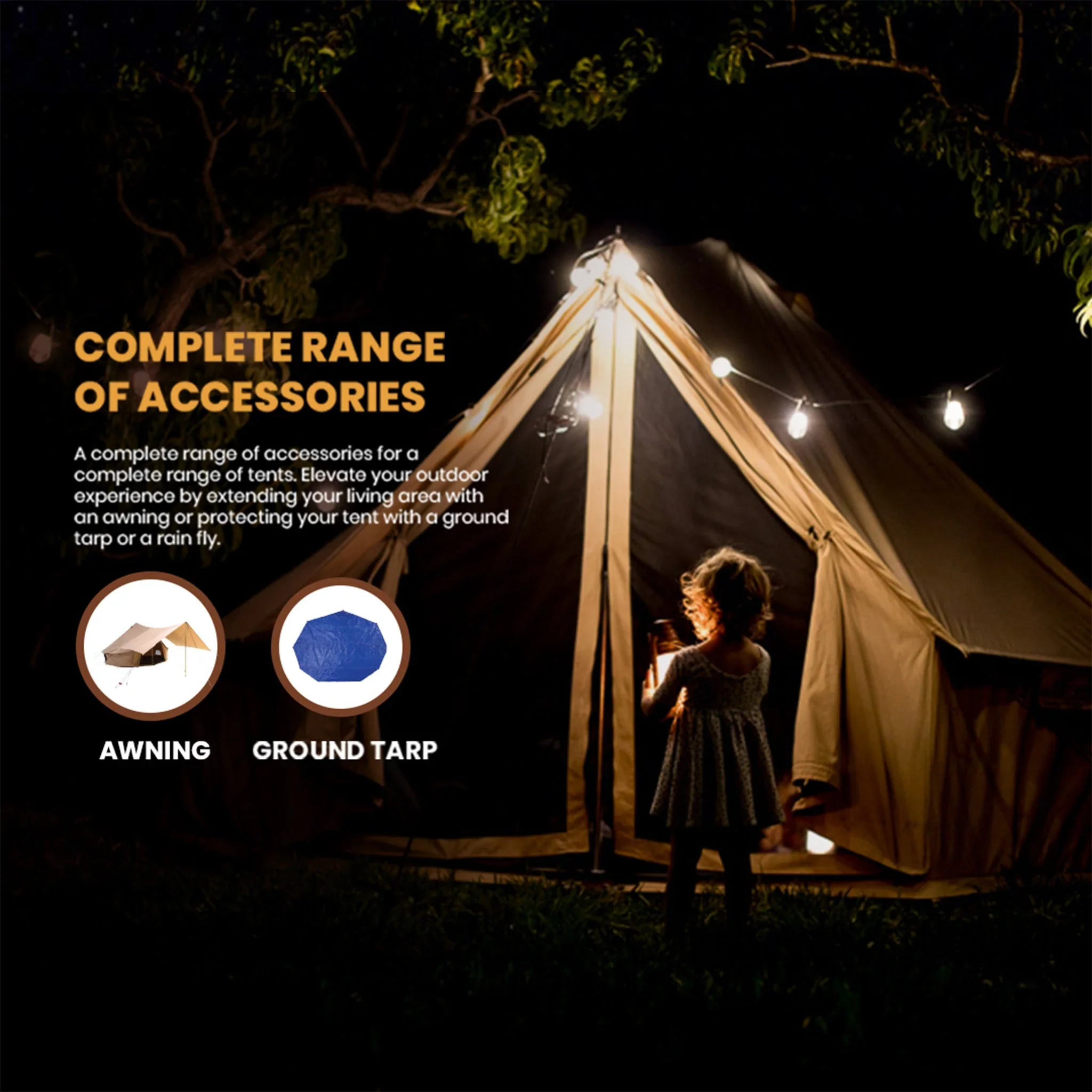 USED - 16' Regatta Double Wall Tent - Sandstone - Image 3